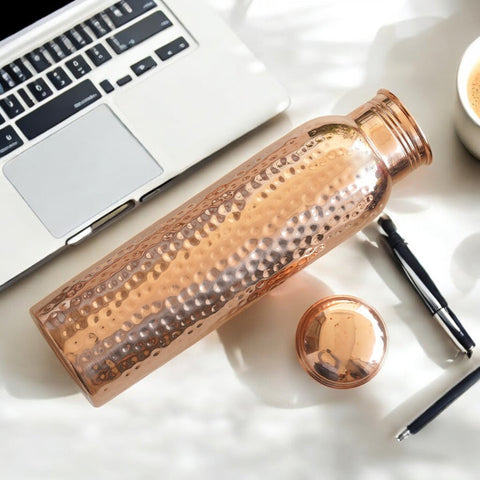 Copper Hammered Bottle 900ml