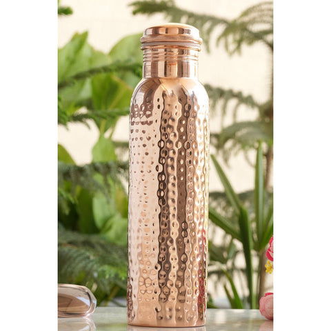 Copper Hammered Bottle 900ml