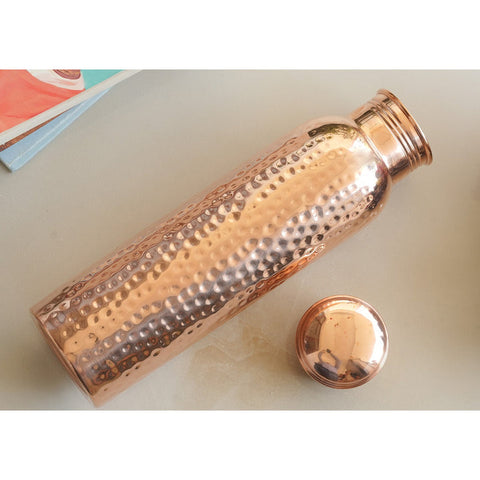 Copper Hammered Bottle 900ml