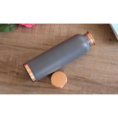 Copper Lacquer Coated Gray Silk Finish Bottle 900ml