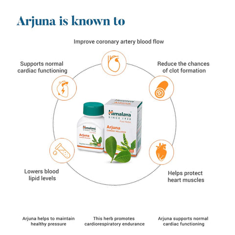 Himalaya Arjuna - 60 Tablets