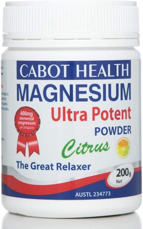 Cabot Health Magnesium Ultra Potent Citrus 200g