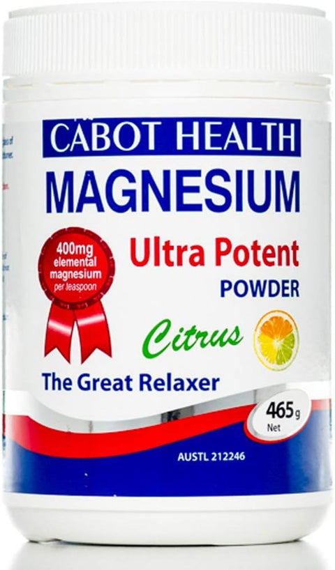 Cabot Health Magnesium Ultra Potent Citrus 465g