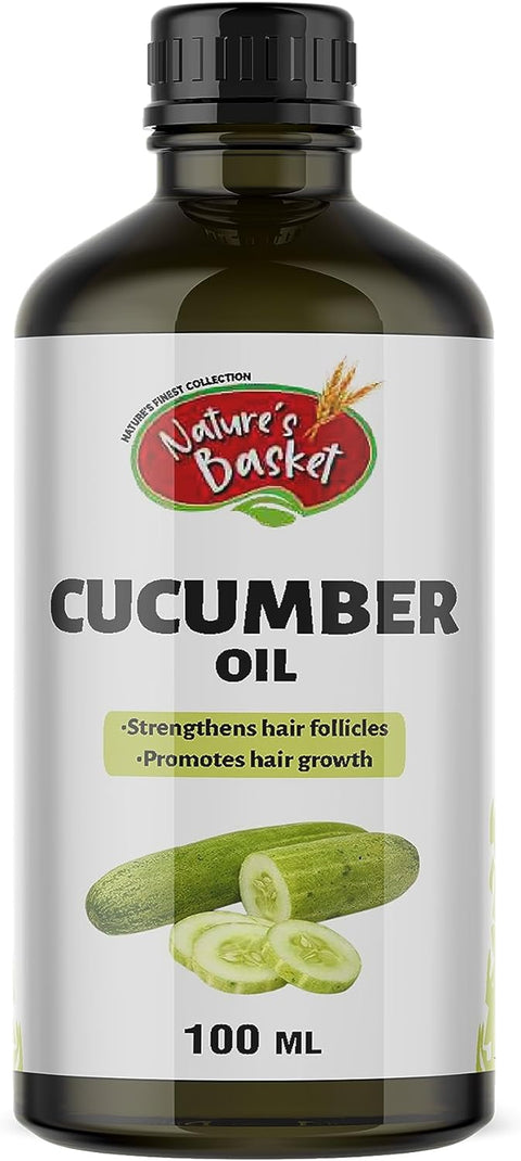 Nature's Basket Cucumber Seed Pure & Natural Carrier Oil (Cucumis sativus) (100 ml (3.40 Oz))
