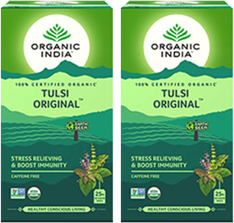 Pack of 2 - Organic India Tulsi Original - 25 Tea Bags