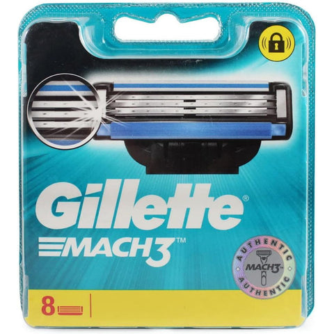 Gillette Mach 3 Blades -16 Count (2 units 8 Pack each)