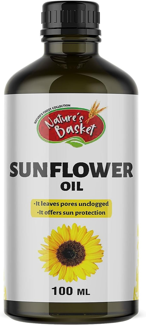 Nature's Basket Sunflower Carrier Oil - 100 Ml