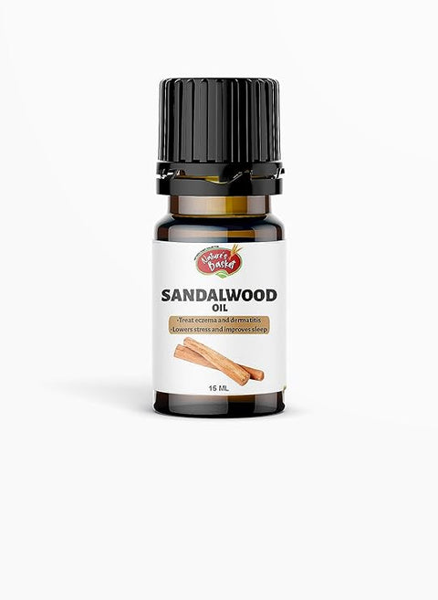 Nature's Basket Sandalwood Essential Oil for Fragrance, Skin, Bathing - 15ml