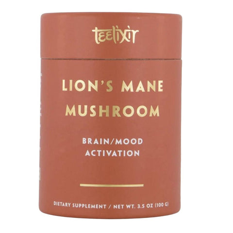 Teelixir Lions Mane Mushroom Powder (Brain/Mood Activation) 100g