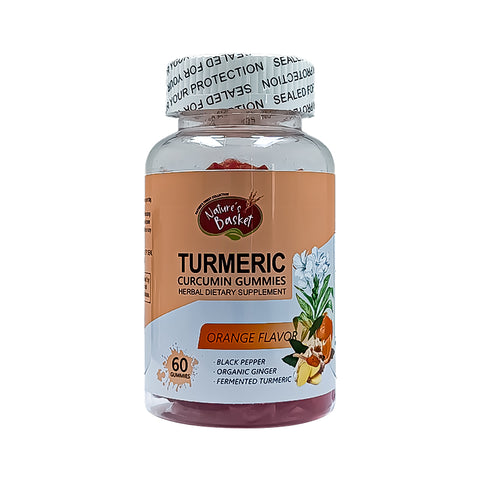 Nature's Basket Turmeric(Curcumin) 60 Gummies