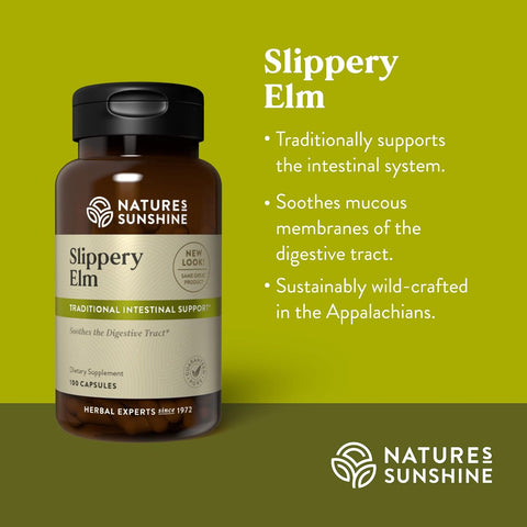 Nature's Sunshine Slippery Elm 360mg 100c