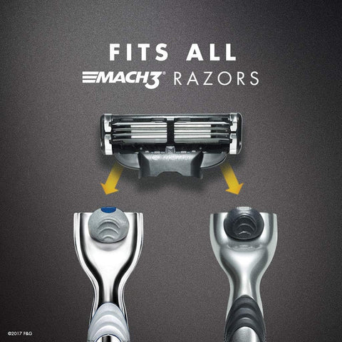 Gillette Mach3 Men's Razors / Blades Refill Cartridges, 4 Pack