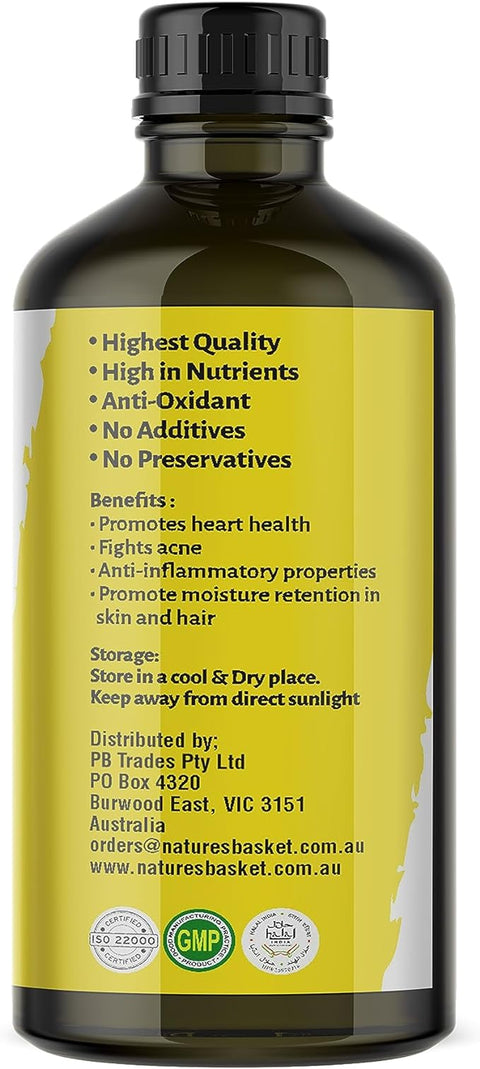 Nature's Basket Sunflower Carrier Oil - 100 Ml