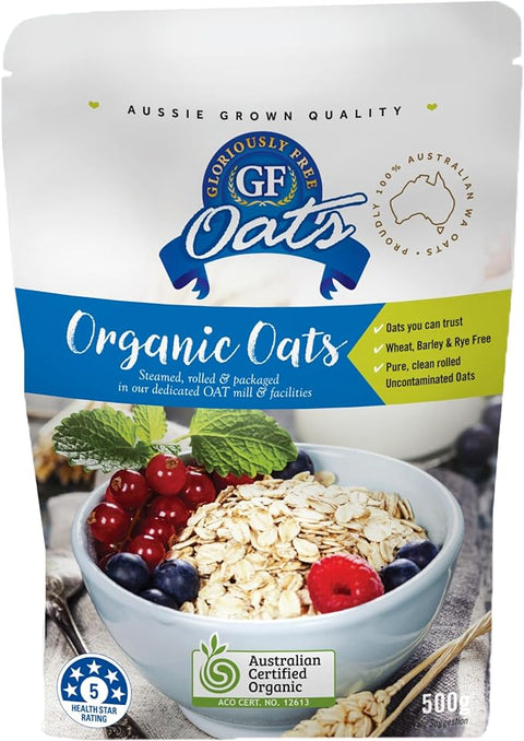 Gloriously Free Uncontaminated Oats Organic 500g