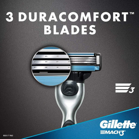 Gillette Mach 3 Men's Shaving Razor, 1 Pack, Mens Razors/ Blades