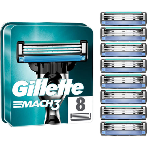 Gillette Mach 3 Blades -24 Count (3 x 8 Pack)