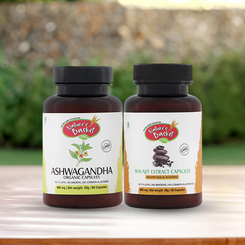 Endurance Bundle- Ashwagandha & Shilajit Capsules for Energy & Vitality