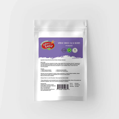 Nature's Basket Spray Dried Acai Berry Powder 227g