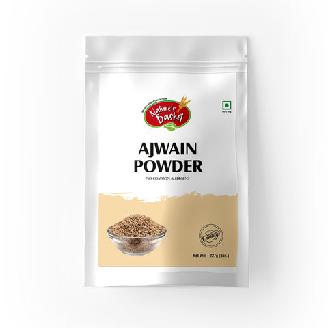 Natures Basket Ajwain (Trachyspermum ammi) Powder – 227g