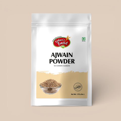 Natures Basket Ajwain (Trachyspermum ammi) Powder – 227g