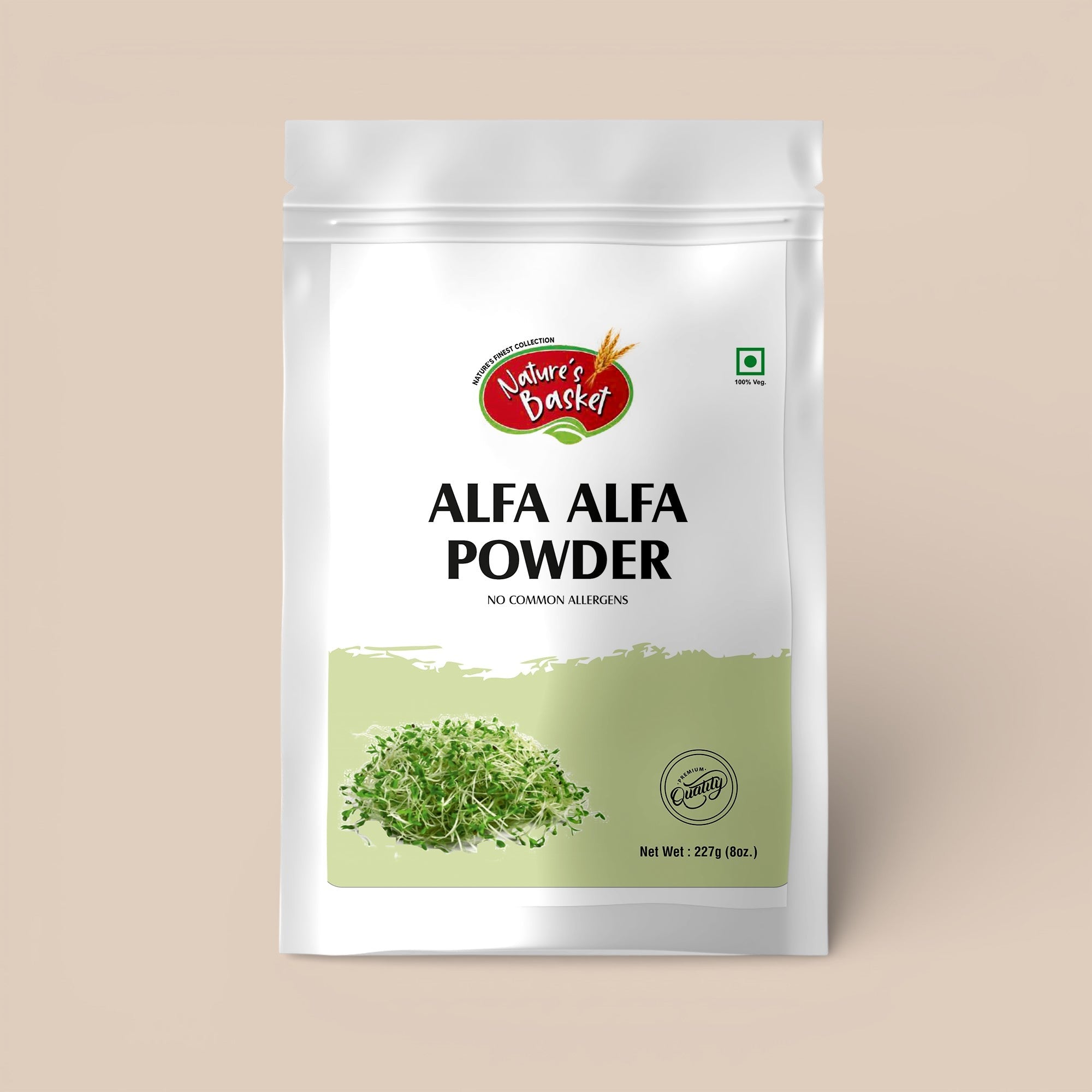 Natures Basket Alfalfa (Medicago Sativa) Powder – 227g – Nature's Basket AU
