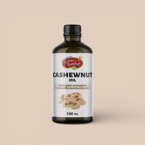 Nature’s Basket Cold Pressed Cashewnut Oil – Rich, Nourishing & Skin-Loving