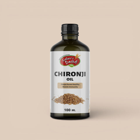 Nature’s Basket Cold Pressed Chironji Oil – Rare, Nutritive & Skin-Friendly
