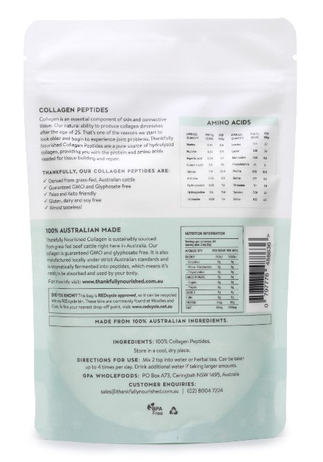 Thankfully Nourished Collagen Peptides 150g