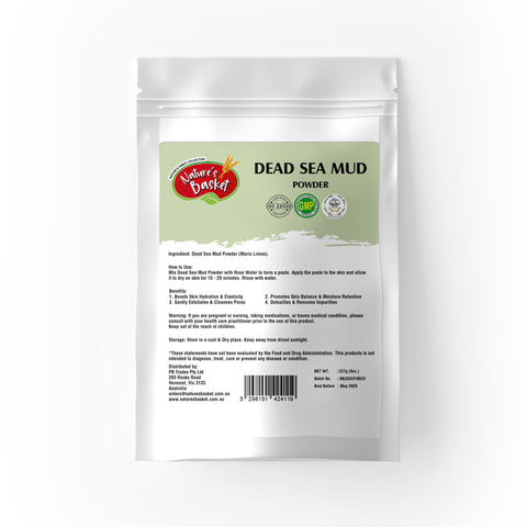 Natures Basket Dead Sea Mud Powder – 227g