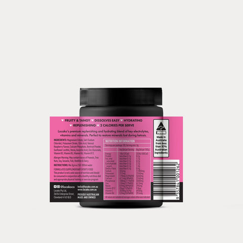 Locako Keto Electrolytes Raspberry 90g