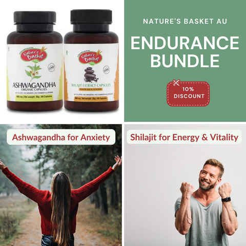 Endurance Bundle- Ashwagandha & Shilajit Capsules for Energy & Vitality