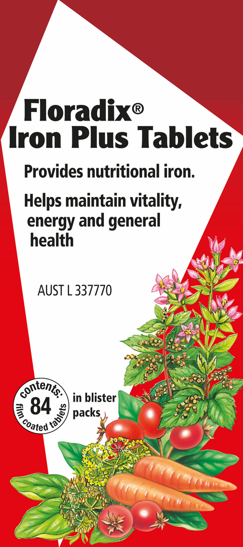 Floradix Iron Tablets Plus 84t