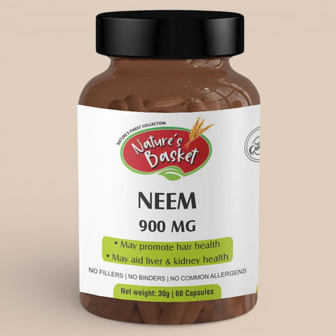 Nature's Basket Neem (Azadirachta Indica) Capsules 900mg 60pcs