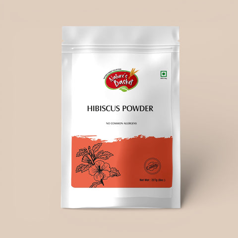 Nature's Basket Hibiscus (Hibiscus Rosa-sinensis) Powder 227g