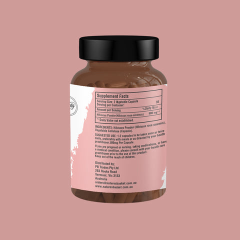 Nature's Basket Hibiscus Capsules 60pcs