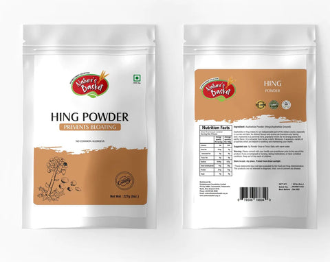 Nature's Basket Compounded Hing (asafoetida) powder - Contains gluten