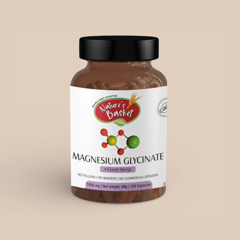 Nature's Basket Magnesium Glycinate - (1000 Mg, 120 Capsules)