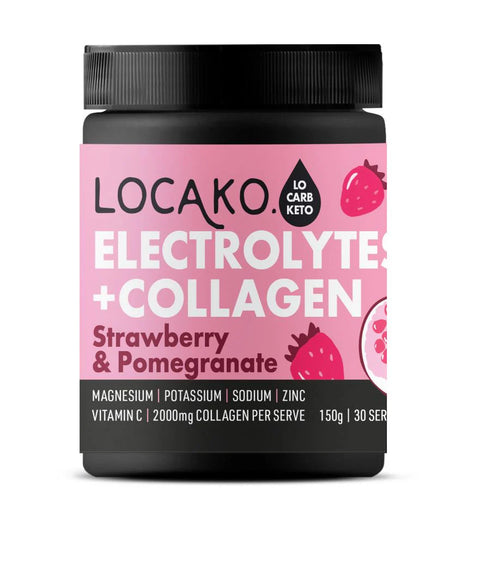 Locako Electrolytes & Collagen Strawb 150g