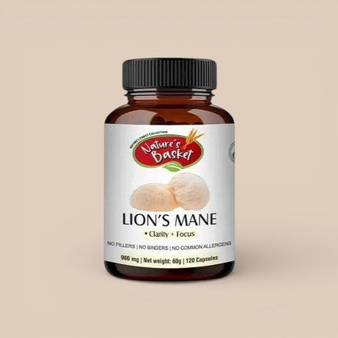 Lion's Mane (Hericium Erinaceus) 120 Capsules - Cognitive Support - Nature's Basket