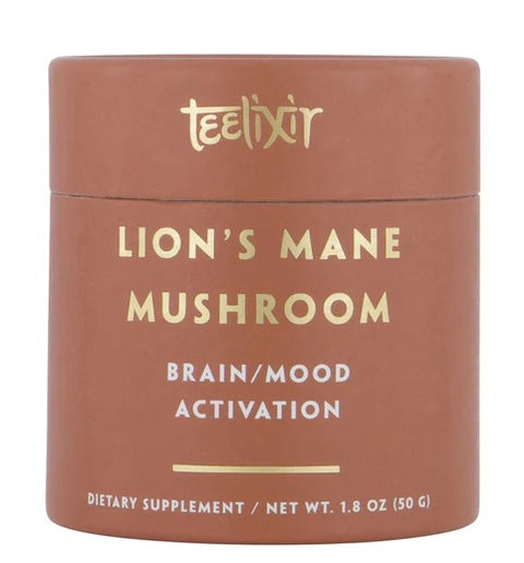 Teelixir Organic Lion's Mane Mushroom (Brain/Mood Activation) 50g