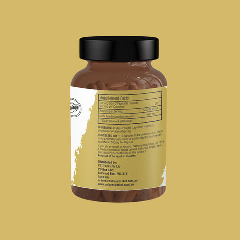 Nature's Basket Maca Powder Capsule - 60 Capsules