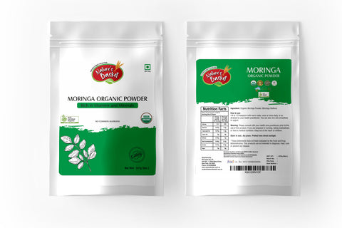 Nature's Basket Moringa Organic Powder 227g- Certified USDA & ACO Organic