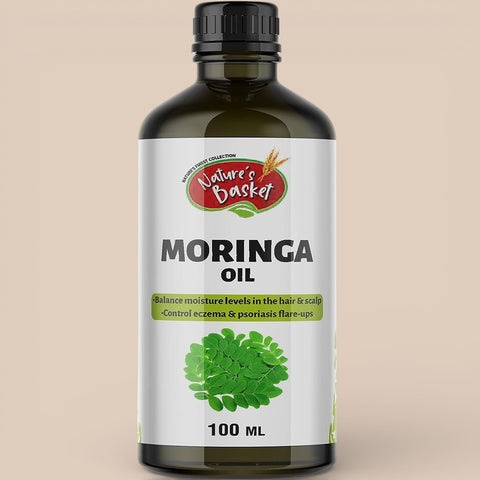 Nature’s Basket Cold Pressed Moringa Oil – Revitalizing, Nutrient-Rich & Multi-Purpose (100ml)
