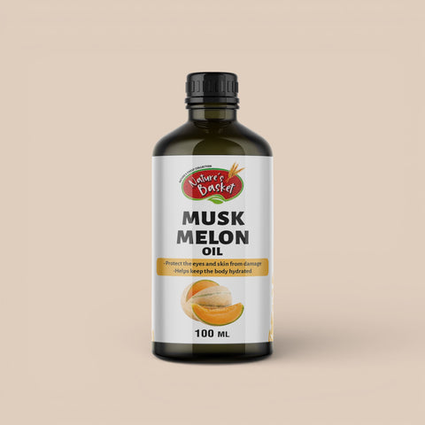 Nature’s Basket Cold Pressed Muskmelon Oil – Light, Nourishing & Vitamin-Rich