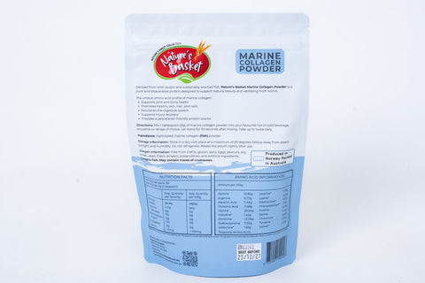 Nature's Basket Marine Collagen Hydrolysate Powder – 200 g