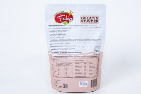 Nature's Basket Bovine Gelatin Powder – 300g