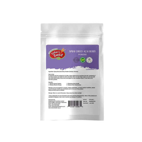 Nature's Basket Spray Dried Acai Berry Powder 227g