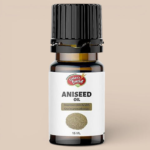Nature's Basket Aniseed (Pimpinella anisum) Essential Oil 15ml