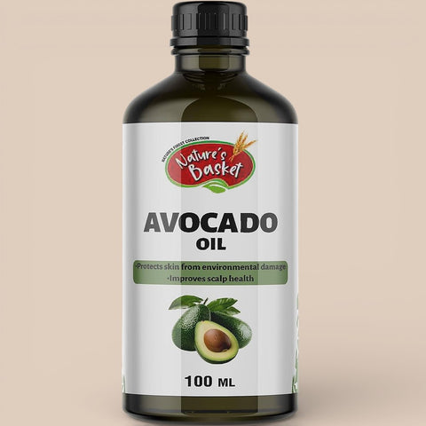Nature’s Basket Cold Pressed Avocado Oil – Rich, Rejuvenating & Skin-Deep Nourishment (100ml)