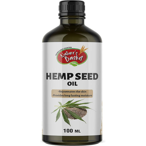 Nature's Basket Hemp Seed Oil 100ml - Cold Pressed Skin & hair nourishment